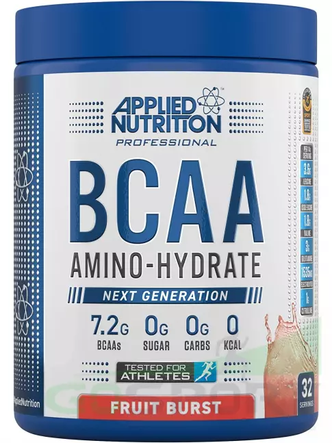 BCAA APPLIED NUTRITION BCAA Amino Hydrate 450 г, Фруктовый взрыв BCAA APPLIED NUTRITION BCAA Amino Hydrate 450 г, Фруктовый взрыв