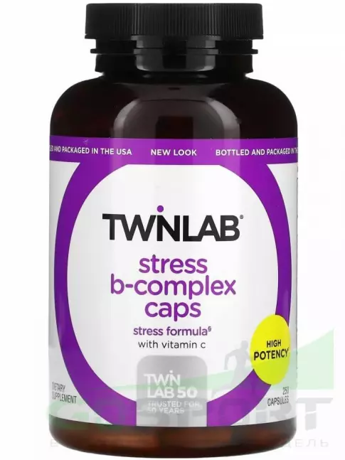 Витамины группы B Twinlab Stress B-Complex 250 капсул Витамины группы B Twinlab Stress B-Complex 250 капсул