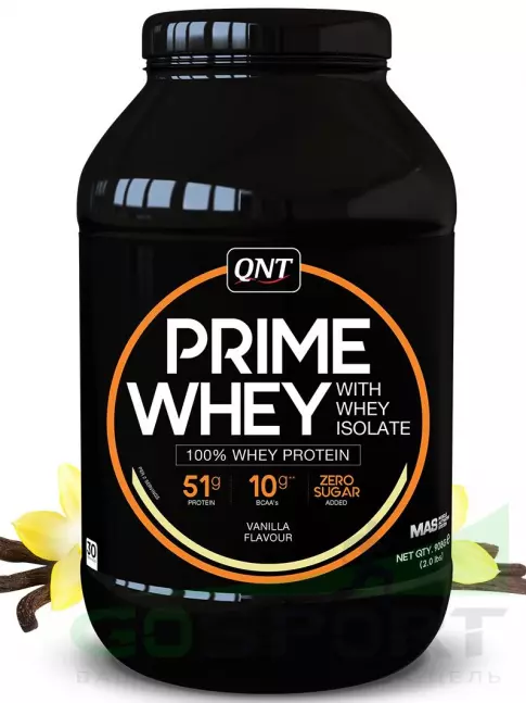 Комплексный протеин QNT PRIME WHEY 908 г, Ваниль Комплексный протеин QNT PRIME WHEY 908 г, Ваниль